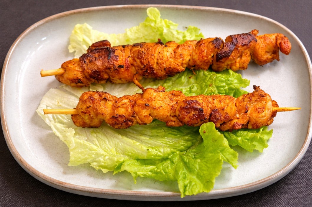 Brochette de poulet au saté